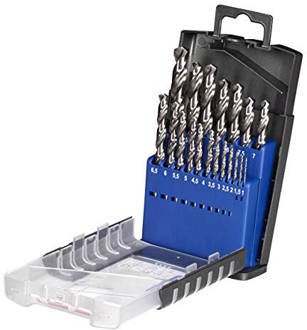 kwb SILVER STAR HSS-G Metallbohrer-Satz - 19-teiliges Bohrer-Set für alle handelsüblichen Bohrmaschinen