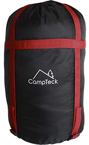 CampTeck U6954 - Lightweight Compression Bag Stuff Sack Water Resistant Compression Sack for Sleeping Bag, Clothes Storage, Travel, Camping, Outdoor - Black