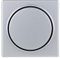 REV Quadro, Dimmer Abdeckung, Drehknopf für Regler, silbern