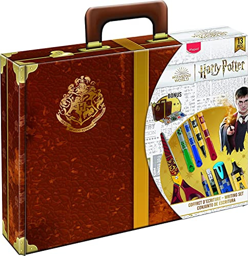 MAPED - Skrivset - Harry Potter Collection - 13 stycken att skriva - Inkluderar barns sax, pennor, grafitpennor, klassiska underhållare och klistermärken
