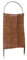Steck Paravent Weide | Steckparavent 56x116cm (BxH mit Bogenverlauf) | Mobiler Garten Sichtschutz zum Stecken | Outdoor Weidenparavent Wetterfest | Weiden Gartenparavent aus Holz | freistehend