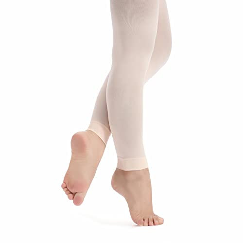 tanzmuster Ballettstrumpfhose Damen - Nina - ohne Fuß - Ballett-rosa Größe L - rosa Strumpfhose/Leggins fürs Ballett - Ballettkleidung für Erwachsene