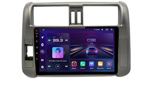 JINFOLI V1pro AI Voice Car Radio Android Auto Multimedia, for Toyota, for Land Cruiser, Prado 150 2009-2013 4G Carplay 2din Autoradio Impianto audio stereo per auto(WIFI (1GB 16GB)1)