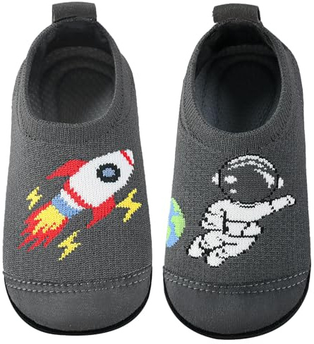 Zapatillas de estar por casa para niños, cómodas, suelas gruesas, chanclas deportivas para niños, antideslizantes, pantuflas transpirables, zapatillas descalzas, zapatillas de cabaña con parte frontal