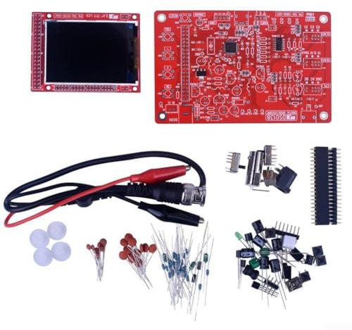2 Oscilloscopes numériques à écran TFT de 10,2 cm pour l'électronique de bricolage, taux d'échantillonnage de 1 msps pour l'analyse de forme d'onde du signal (pièces de dispersion)