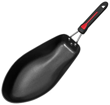 Kalttoy Sartén para carne con forma de pescado, material de aleación de aluminio, sartenes con mango