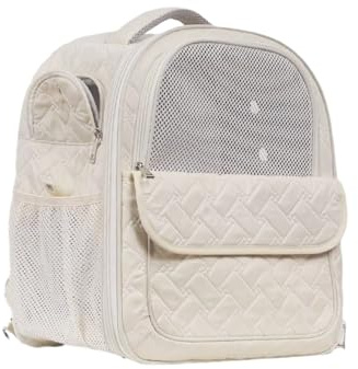 Transportín para Gatos,Mochila Portagatos para Mascotas Bolso de Transporte | Bolso Portátil Plegable Tote Cartera Funda para Camping Senderismo Motocicleta Aire Libre Excursiones Coche Interior