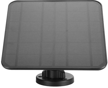 Aumotop Dörrklocka Solpanel Vattentät 360° Justerbar Laddare för Videodörrklocka 2 3 4 Plus, ABS-material för Doorbell, Utomhusbruk (CSP5W-O-B)
