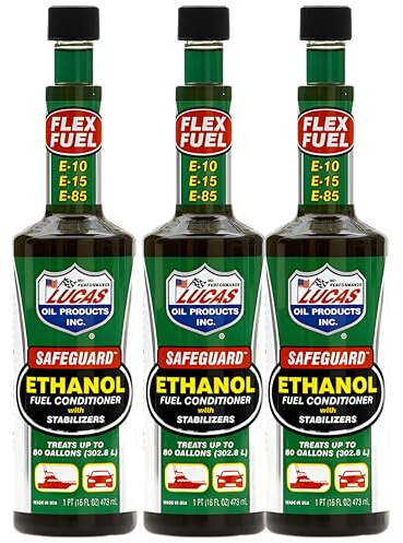 3x Lucas Safe Guard Ethanol Fuel Treatment 473ml – Protects Engine, Cleans Fuel System & Stabilises Ethanol Blends