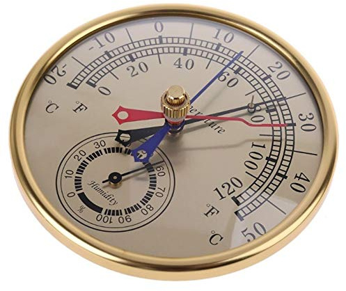 No Battery Min Max Thermometer Hygrometer Wall Mount Wall Hang Analog Indoor Outdoor Anti Rain Temperature Humidity Meter