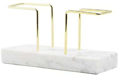 NiuLumea Marble Napkin Holder Table � Space-Saving Tissue Paper & Coffee Filter Stand, 8 x 15 x 5.5 cm, White