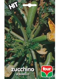 Bustina di Semi sementi per Ortaggi Professionali Hit, 1 Bustina (zucchino alberello)