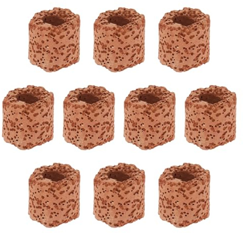 TOVINANNA Anillo Fijo de Cerámica para Plantas Acuáticas, 10 Piezas, Soporte Práctico para Fijación en Acuarios y Peceras Marinas