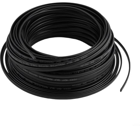Cavo riscaldante autoregolante 220 V con tecnologia PTC per grondaia e tubi dell'acqua, protezione antigelo, nastro riscaldante elettrico isolato in PE, riscaldamento rapido per industria e casa (50 m
