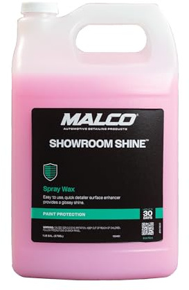 Malco Showroom Shine Spray Car Wax and Instant Detailer - Best Car Wax Spray for Professional Finish/Easy to Use Instant Detailer/Cleans and Waxes Painted Surfaces, Metal and Glass (110401)