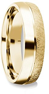 Herrenring Gold (Silber 925 hochwertig vergoldet) Ehering Trauring Hochzeitsring Herren flach Verlobung Verlobungsring Herren Herr Freundschaftsring modern schlicht FF384 VGGG64