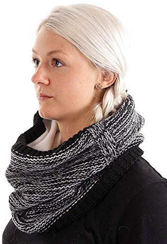 CMP LOOP 5544067 - Sciarpa rotonda in lana, colore: Nero Nero Taglia unica
