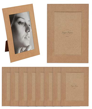 Monolike Standing Paper Photo Frame 4x6 Kraft 10p 4x6Inch size
