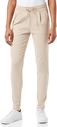 ICHI IHKATE PA2 Damen Sweathose Sweatpants Relaxhose mit Stretch Schmaler Schnitt mit Elastikbund, Größe:M, Farbe:Doeskin (151308)
