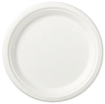 GRADISCO - Set da Tavola ecologici in bagassa usa e getta - Piatti Rotondi in polpa di cellulosa di colore bianco - Set da Tavola monouso resistenti (200, Ø23)