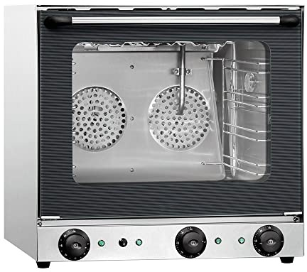 MBH - Horno de convección eléctrico profesional con grill y vapor para hostelería. Horno industrial pequeño para bar, restaurante y panadería.