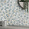 MOFIT - Piastrelle adesive da parete esagonali 3D, effetto marmo e mosaico metallico, resistenti al calore (blu, verde, grigio, 10 fogli)