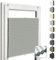 Home-Vision® Premium Doppelplissee Wabenplissee ohne Bohren mit Klemmfix (Weiß-Grau-Grün, B65cm x H120cm) Modern Klemmfix Blickdicht Plissee Sonnenschutz Hitzeschutz Jalousie für Fenster Thermo