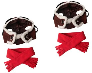 Sosoport 2stücke Pet Cat Cosplay Hut Für Katzen Lustige Einstellbare -mütze Aus Weichem Für Thematische Partys Und Fotoshootings Warm Und Winddicht