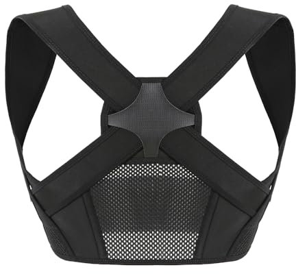 FDEETY Corrector Postura Espalda Ajustable Transpirable Soporte Lumbar Hombros Alivio Dolor Columna Vertebral Talla L