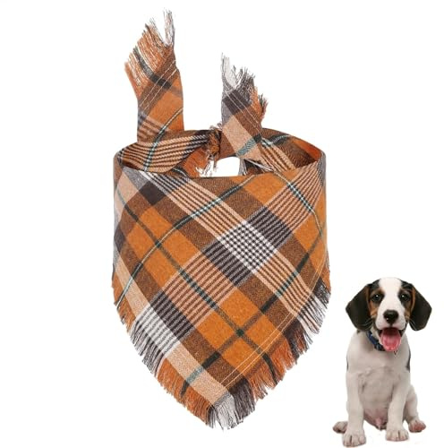 Triangulär hundhalsduk, rutig hundhalsduk | andningsbar triangulär hundbandana - tvättbara bandanas för husdjur, dekorativ hundbandana för, möte, liv