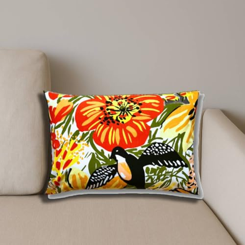 Natura – Cuscino per erbe aromatiche 50 x 34 cm con 10 erbe per un sonno tranquillo | imbottitura 3D in fibra di silicone anallergico poliestere | 100% cotone | Florentina | Idea regalo