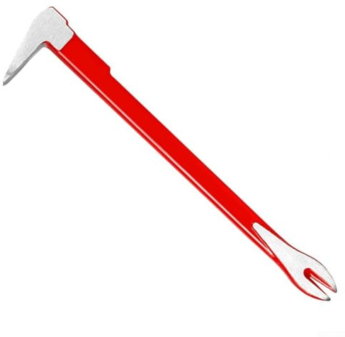 Barra de palanca resistente para eliminación de uñas con diseño de doble garra y cara llamativa para mejoras del hogar, proyectos de bricolaje y reparaciones de talleres (300 mm)
