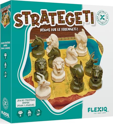 Asmodee - Strategeti - FlexiQ - Gioco di strategia - riflessione tattica - Famiglia - 7 Anni - 2 Giocatori - 10 Min - Versione Italiana