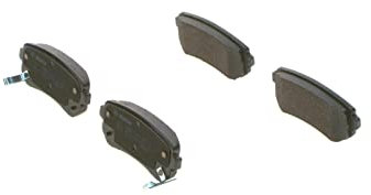 Bosch BP1051 - Brake Pads Car Rear Axle - Bosch Quality - Reduced Noise and Dust - ECE-R90 Certified - Copper-Free - 1 Set of 4 Pads