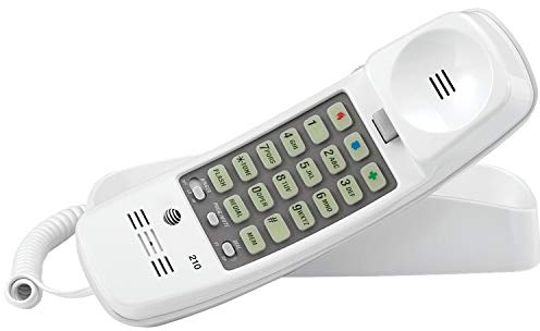 ATT 210 Corded TRIMLINE Phone with 13-Number Memory