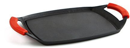 Quid Intense - Asador de aluminio fundido con mango plegable, 38 x 23 x 4 cm