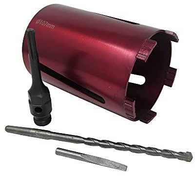 107mm 4 Dry Diamond Drilling Core Drill Bit Turbo Segments with Sds Arbour & Drill Bit