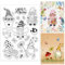 GLOBLELAND Spring Silikonstempel Gnome Klare Stempel Zwerg Transparente Stempel Siegel Clear Stamps Gnome für Kartenherstellung und DIY Scrapbooking Dekor