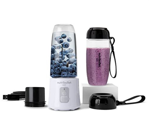 nutribullet GO Cordless Blender with Extra Cup/Lid - White