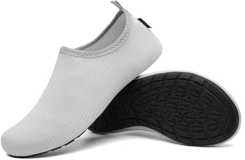 SAGUARO Scarpe da Scoglio Uomo Donna Scarpette Scoglio Leggere Scarpe Mare Asciugatura Rapida Scarpette Mare Scarpe Spiaggia Antiscivolo Scarpe per Acqua Immersione Surf Grigio Scuro Gr. 46/47 EU