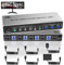 8K@60Hz Displayport USB 3.0 KVM Switch 2 Monitore für 4 Computer 8K@60Hz 4K@144Hz, DP1.4 Dual Monitor Displayport KVM Switch 4 Ports mit Audioausgang und 3 USB 3.0, 8K DP Monitor Switch für 4 PCs