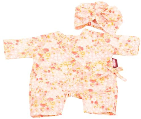 Götz 3403547 Kombination Spring Flower - Puppenkleidung & Puppenzubehör für Babypuppen Gr. S von 30 - 33 cm und Stehpuppen Gr. XM 36 cm & Gr. XL von 45 - 50 cm