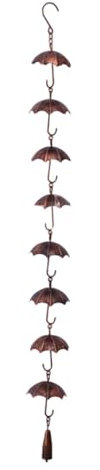 Dranng Regenkette Ablaufkette, Dachrinnenkette Regenablaufkette,raufenentwässerungs-Regenkette Ablaufkette Dachrinne Regen, Fallrohr Mit Metallkette, 99,9 cm, Für Hausvorsprünge, Garten Und Haus