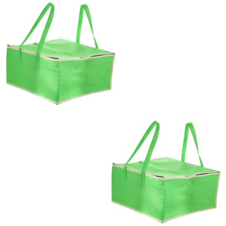 iplusmile 2 Teilige Tasche Isolierter Lebensmittelträger Getränketräger Zum Mitnehmen Aufbewahrungstasche Für Mittagessen Organizer Tasche Kaffeekühler Kühler Robuster