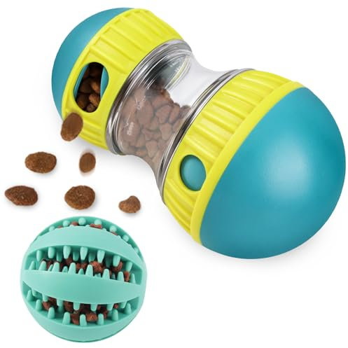 ETACCU Intelligenzspielzeug für Hunde, Hundespielzeug Interaktives mit Slow Feeder Puzzle Ball, Unzerstörbares Leckerli Spielzeug Hund für Große/Mittlere/Kleine Hunde, Fördert Gesunde Essgewohnheiten