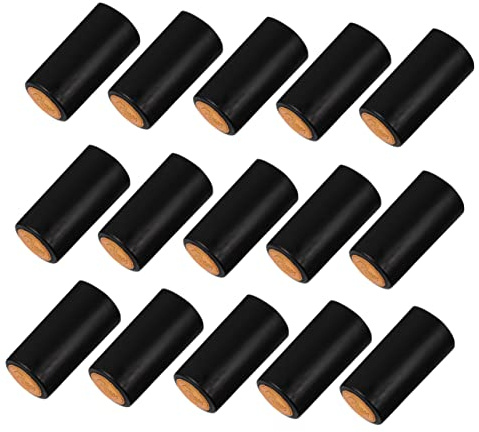Ipetboom 100 Pezzi Pellicola Termoretraibile per Sigillare Bottiglie Vino Copertura Nera Resistente al Calore Facile da Applicare con Soffiatore Pellicola Premium per Chiusura