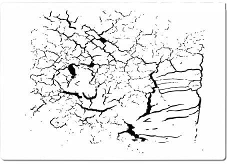 Herterich Products | Airbrush Schablone | Wüste Boden Struktur Desert Stencil Vorlage | Tattoo und Graffiti Schablone | Hochwertige Mylarfolie | Lösemittelbeständig