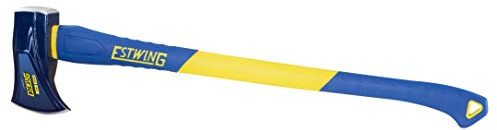 Estwing 8 lb Wood Splitting Maul with 36-Inch Fiberglass Handle - Forged Head Hardened to 50–55 HRC, Heavy-Duty Log Splitter, Model #62374