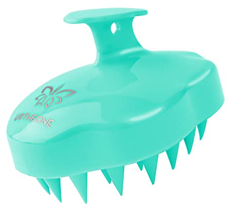 URTHEONE Hair Scalp Massager Shampoo Brush,Soft Silicone Hair Brush for Wet Dry Oily Curly Straight Thick Thin Rough Long Short Natural Men Women Kids Pets Hair Care Tools(Light Green)