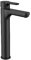Roca A5A3HN09NB0 - Mezclador monomando para lavabo L20 con caño alto y desagüe automático, Cold Start Negro Mate